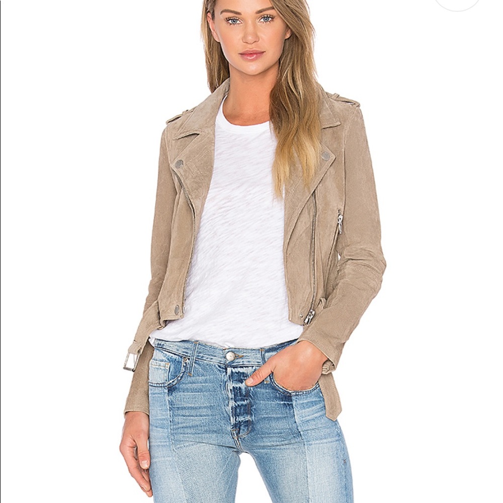 Blank NYC suede moto jacket